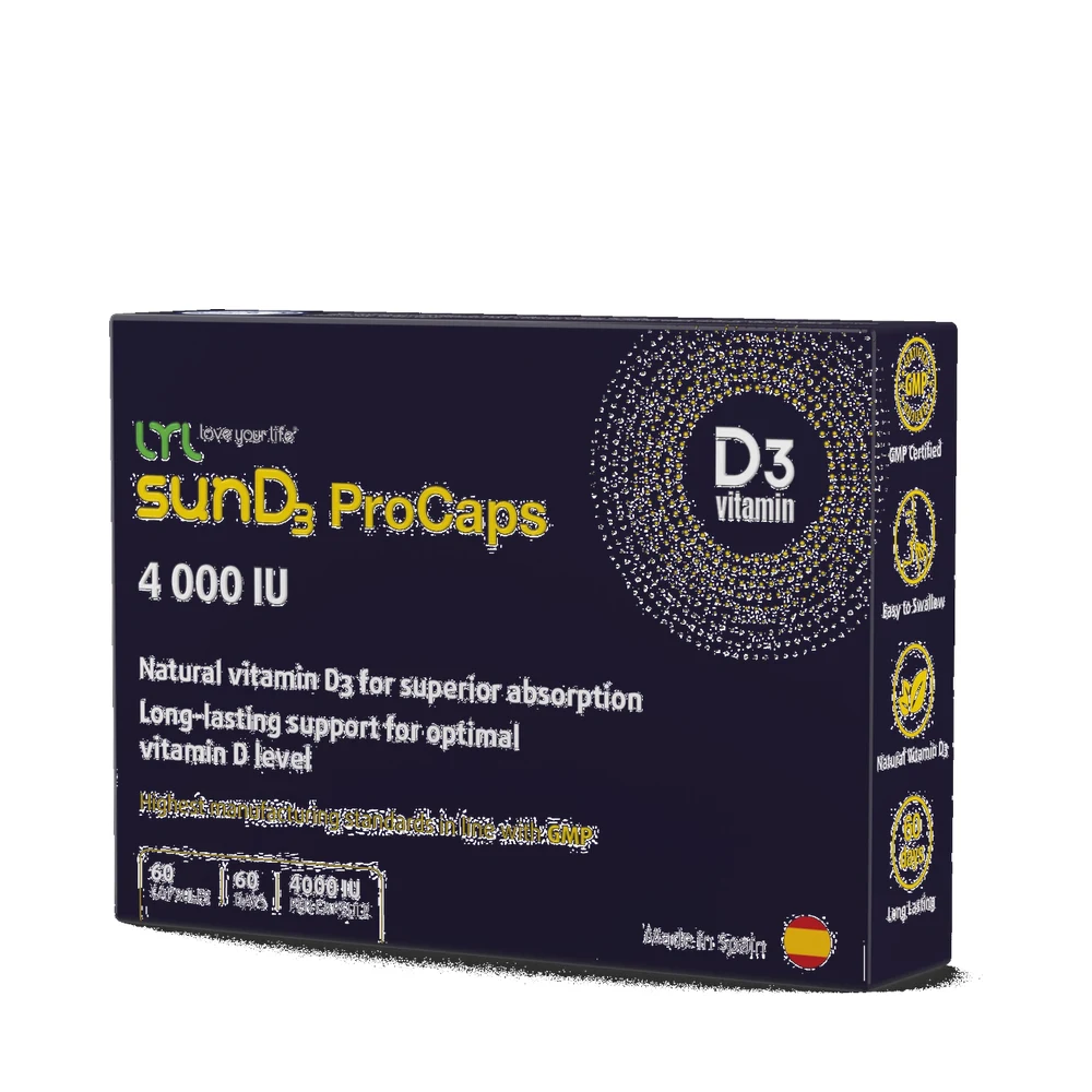 LYL love your life® sunD3 ProCaps 4000 SV iepakojums